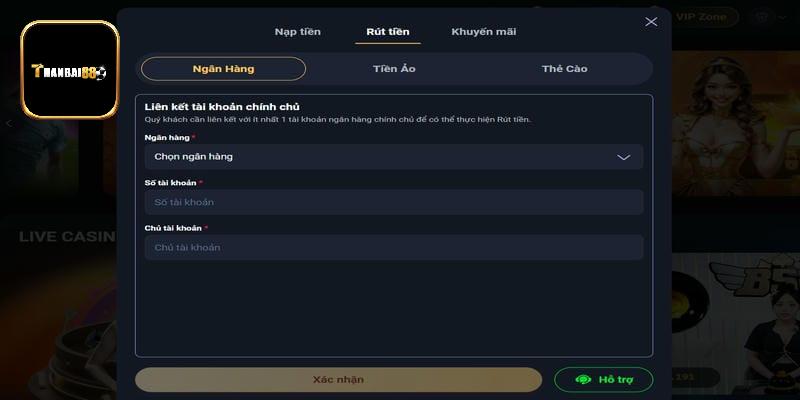 Cập nhật các bước rút tiền Thanbai88 an toàn nhất bạn nên biết